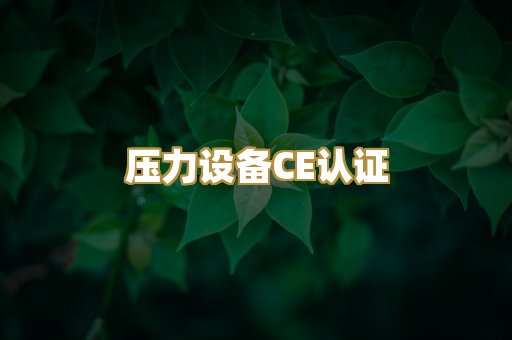 压力设备CE认证